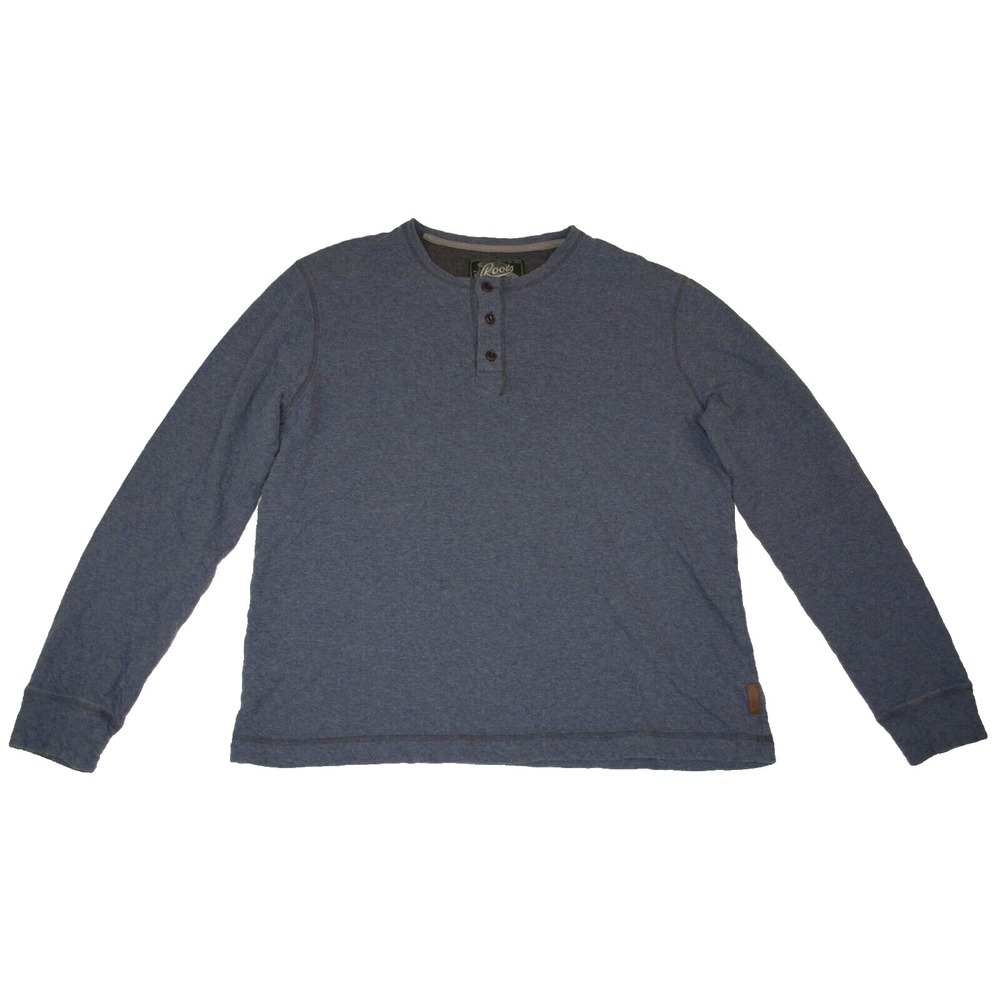 Roots Canada Long Sleeve Three Button Pull Over‎ Henley Men's XL